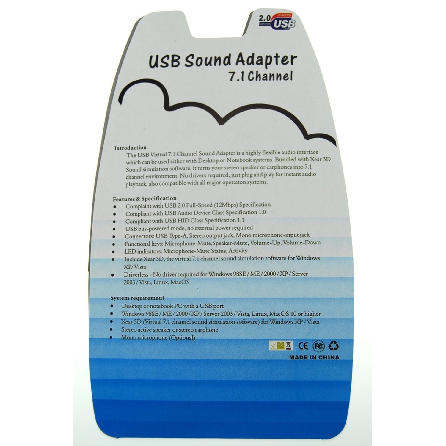 7.1 usb ljudkort