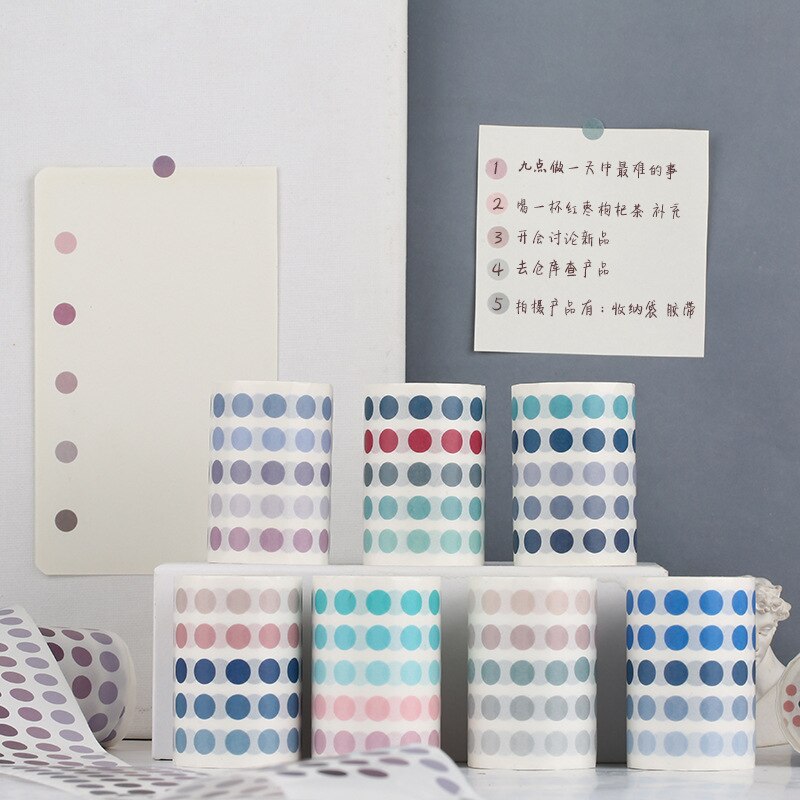 Gradient Geometry Washi Tape Adhesive Tape Diy Scrapbooking Sticker Label Masking Tape Student Stationery , 60mm x 3m