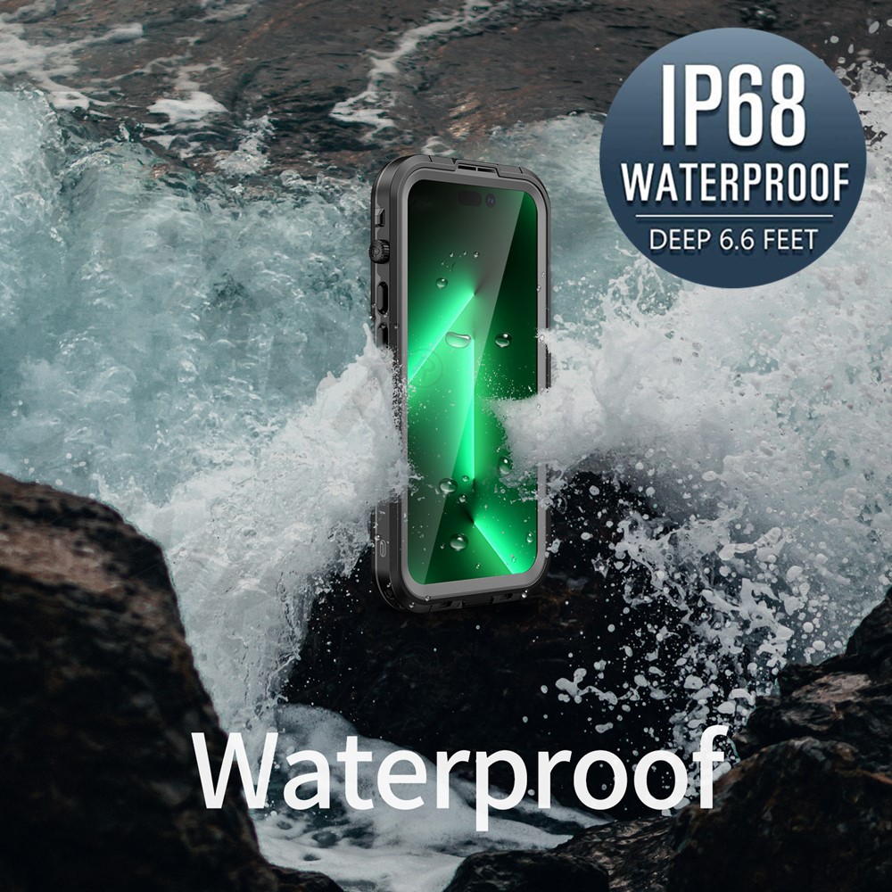 Wasserdichte Hülle für iPhone 15 Pro Max 14 Pro iPhone 13 Pro Max IP68 Schutz Ganzkörper schutz staub dichte magnetische Handy hülle
