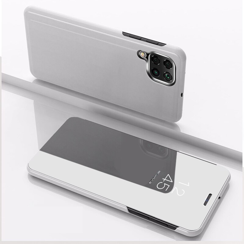 Voor Samsung A12 Case Flip Spiegel Stand Phone Case Voor Samsung Galaxy A12 Case Luxe Beschermende Een 12 Fundas Coque 6.5 Inch Capa