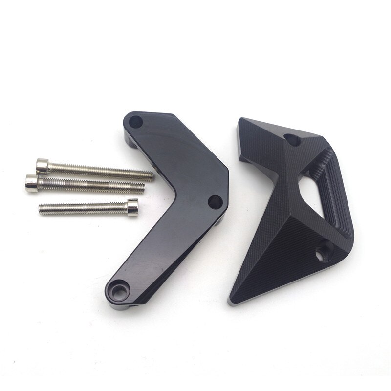 Protector de aluminio CNC para moto r de moto rcycle Protector lateral de motor Cubierta protectora para Kwawasaki Z900 Z1000: Black