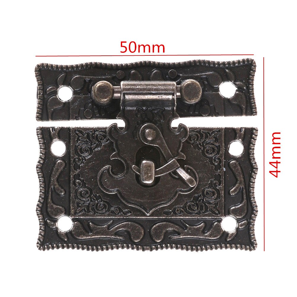 1PCS Box Suitcase Toggle Latch Buckles,Wooden Box Lock,Bronze Tone,Home DIY,Wood Working,Antique Lock 51mm*43mm