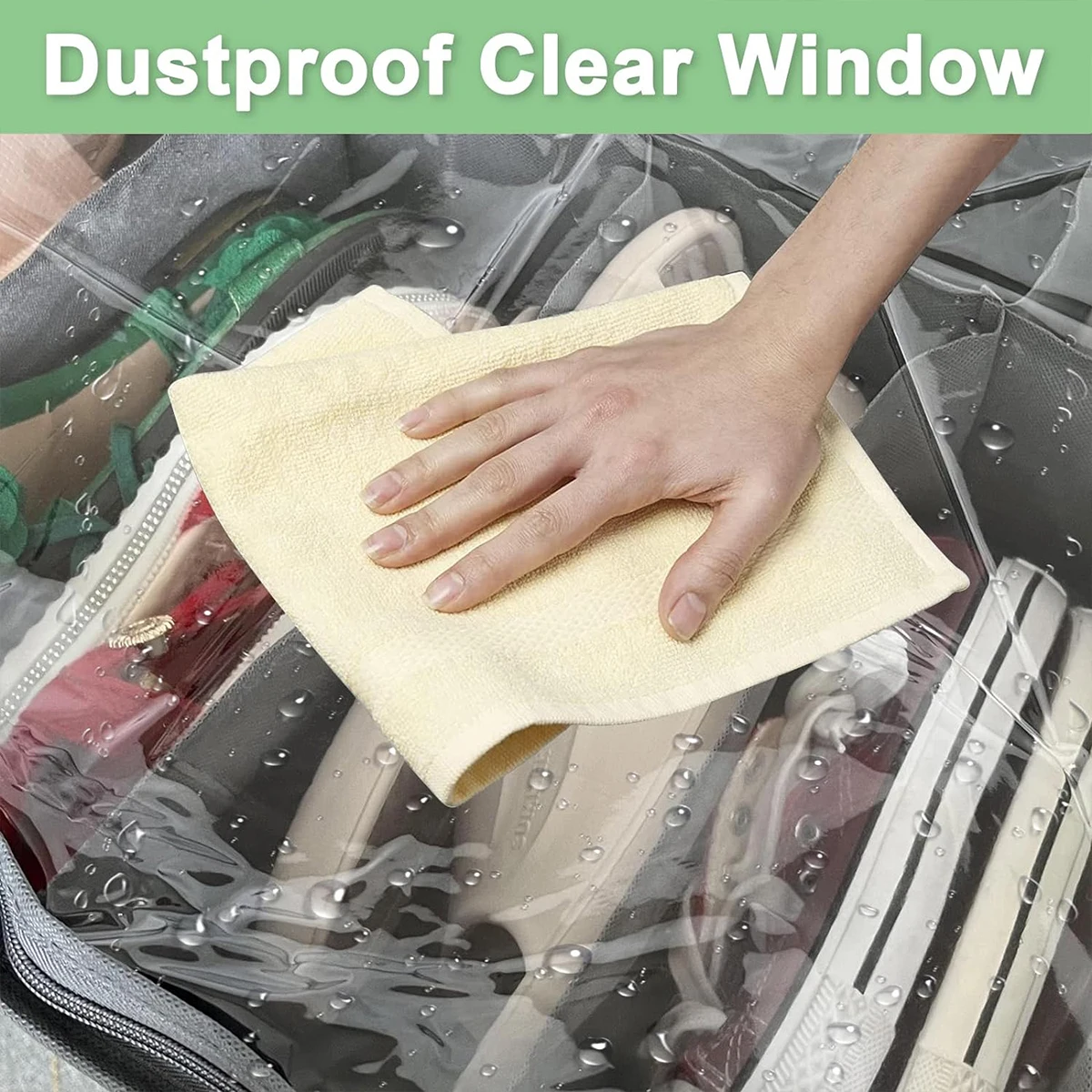 1pc-  ikke-vævede opbevaringsbokse til sengebunden, foldbar opbevaringsboks til sko, støvopbevaring med låg, visuel finish, opbevaringsboks