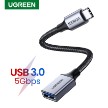 Ugreen Usb C Naar Usb 3.0 Adapter Type C Otg Kabel Thunderbolt 3 Naar Usb Vrouwelijke Adapter Otg Kabel Voor macbook Pro Xiaomi Mi 9 USB-C
