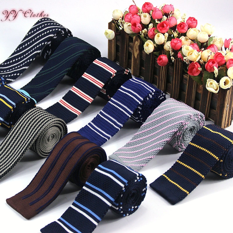 Handmade Men Knitting Ties Casual Men's Formal Wear Business Suit Ties For Wedding Party For Male Necktie