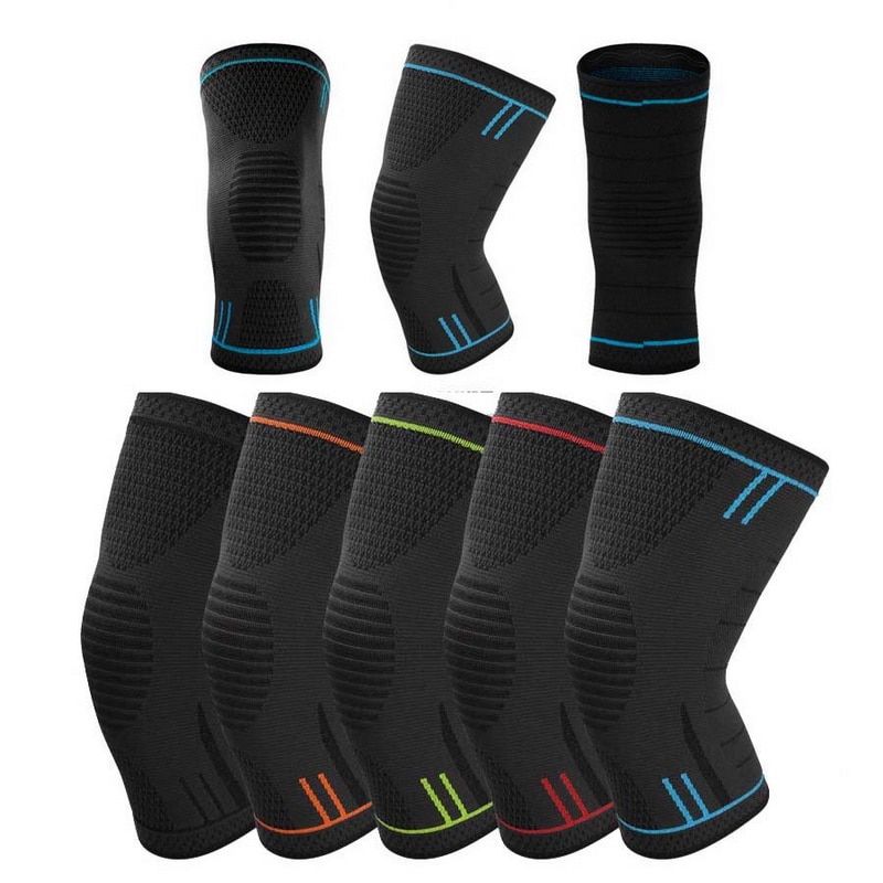1Pcs Elastic Knee Pad For Sport Garden Work Knee Support Sleeve For Fitness Running Volleyball Knee Brace mtb Bike kneepad