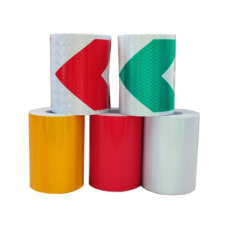 Ruban adhésif réfléchissant 3M de Long, 10Cm de large, bande adhésive de couleur, équipement de sécurité, bande d&#39;avertissement avec colle, ceinture réfléchissante de nuit