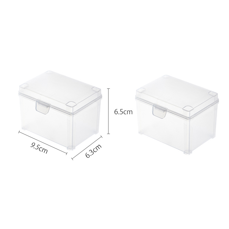 1 2pcs Clear Stackable Card Storage Box For Game Trading Sports Playing Cards Case Collectible Card Organizer Protective Contain