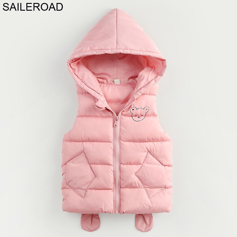 SAILEROAD Chaleco sin mangas para recién nacidos Chaleco sin mangas para bebés de 2-7 años Invierno Niños Otoño Chaquetas sin mangas para niñas Chaleco