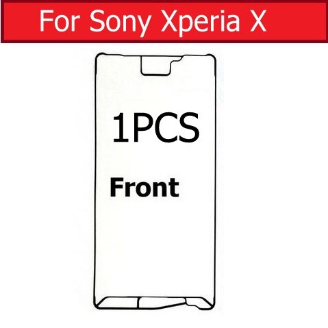 Przednia LCD i tylna pokrywa klej taśma klejąca do Sony Xperia X/X Compact/X wydajność ekran dotykowy rama wodoodporna naklejka: 1pcs X Front Glue