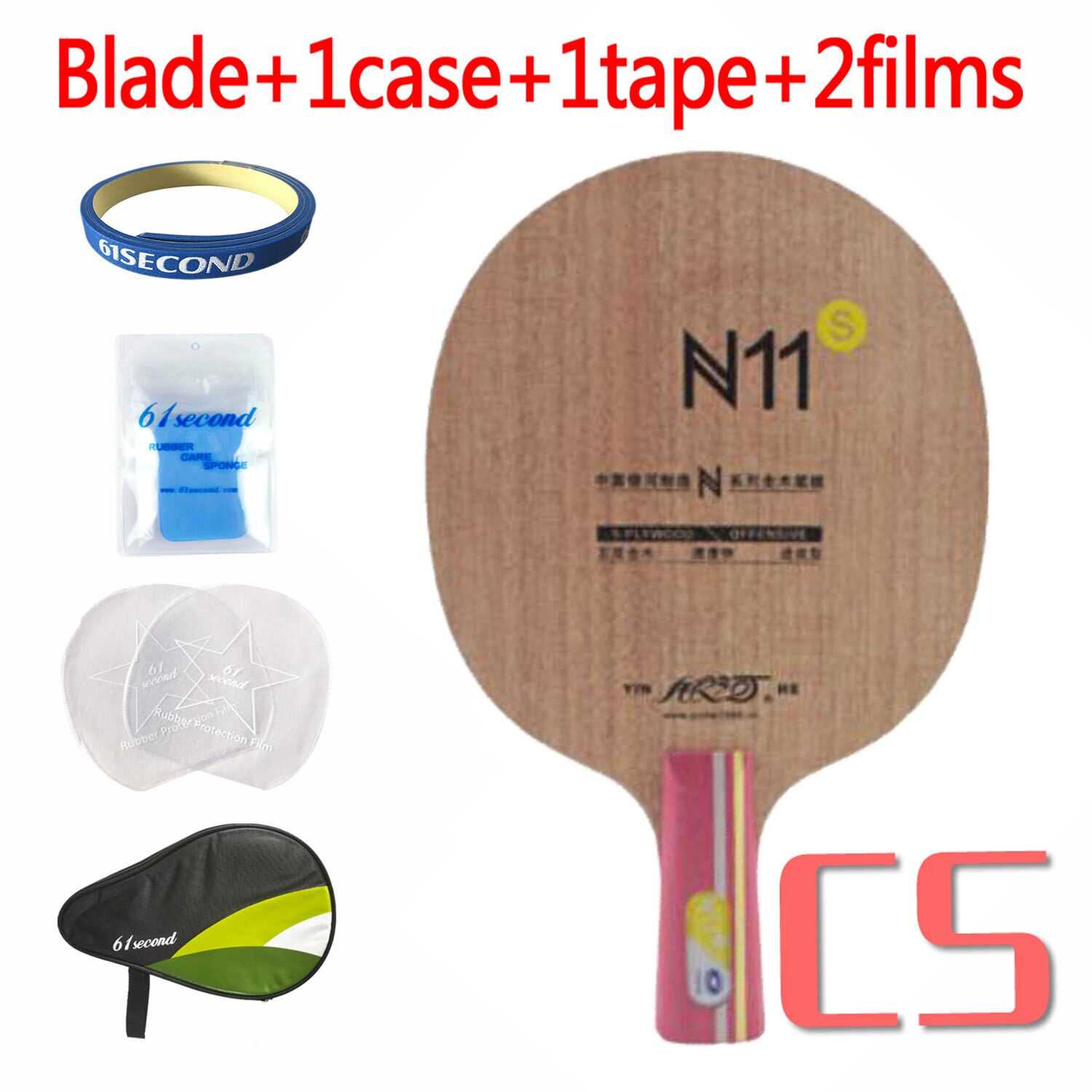 Galaxy Milky Way Yinhe Blade N11s N 11s N-11s OFFENSIVE for Table Tennis Racket Balls Racquet Sports Shakehand: CS with HM case
