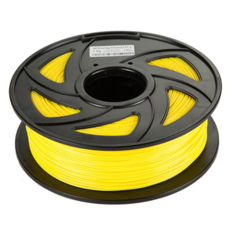 Filament pour imprimante 3D CTC 1.75 1KG PLA | de supérieure, ABS bois TPU PetG PP PC matériaux de Filament en plastique pour RepRap: Yellow