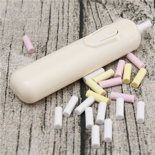 1 PC Battery Operated Eraser Electric Eraser Automatic School Supplies Stationery Child Day Material Escolar: White