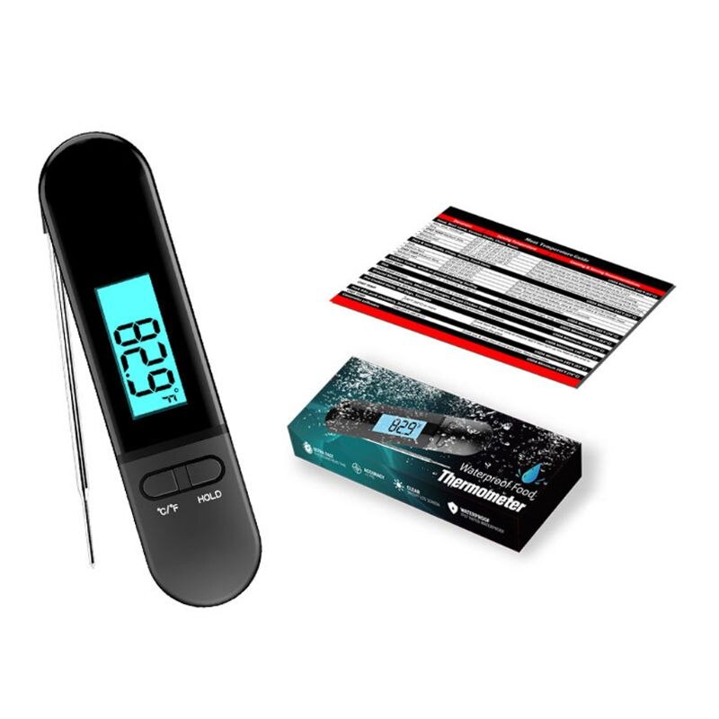 Instant Lezen Vouwen Digitale Thermometer Probe Voedsel Barbecue Bbq Vlees Olie Water Keuken Koken Gereedschap 19QE