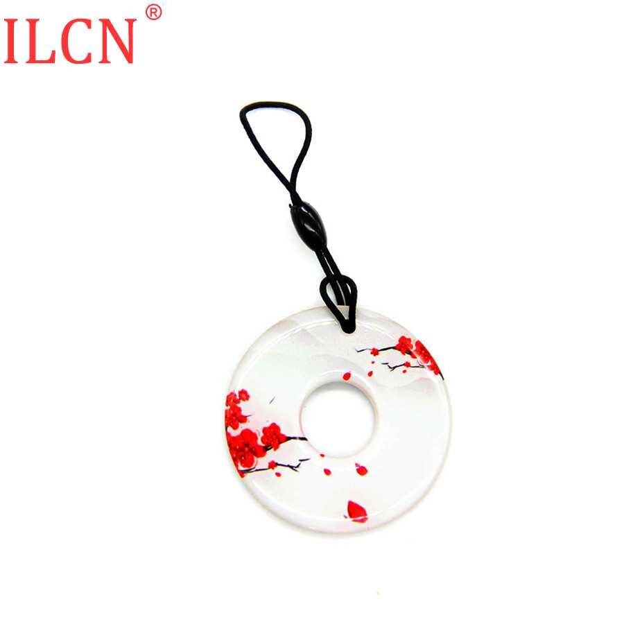 125khz ID Readable Circular Waterproof Keyfob Key Ring RFID Token Tag EM4100 TK4100 Keychain Access Control Tag Fast 1: 1pcs Random Color