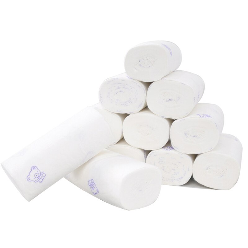 Papel higiénico de 4 capas, 12 rollos, suave, respetuoso con la piel para el Hogar, baño, Hotel, KG66