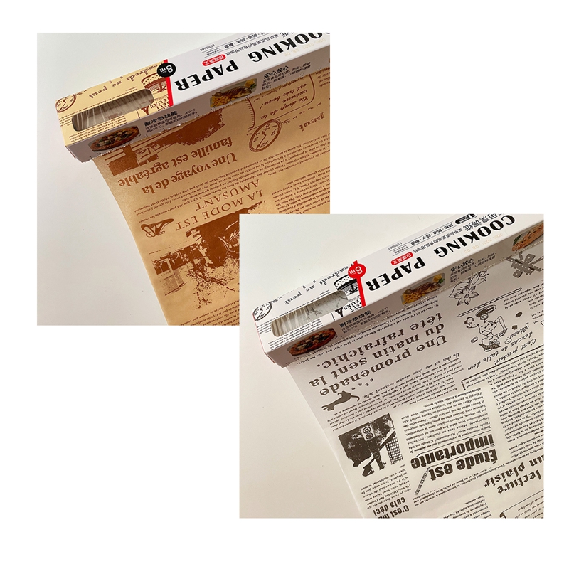 1 rotolo 8M carta per olio pergamena strumenti di cottura per uso alimentare Pannello Hamburger patatine fritte involucri biscotto carta oleata imballaggio foglio di carta cucina