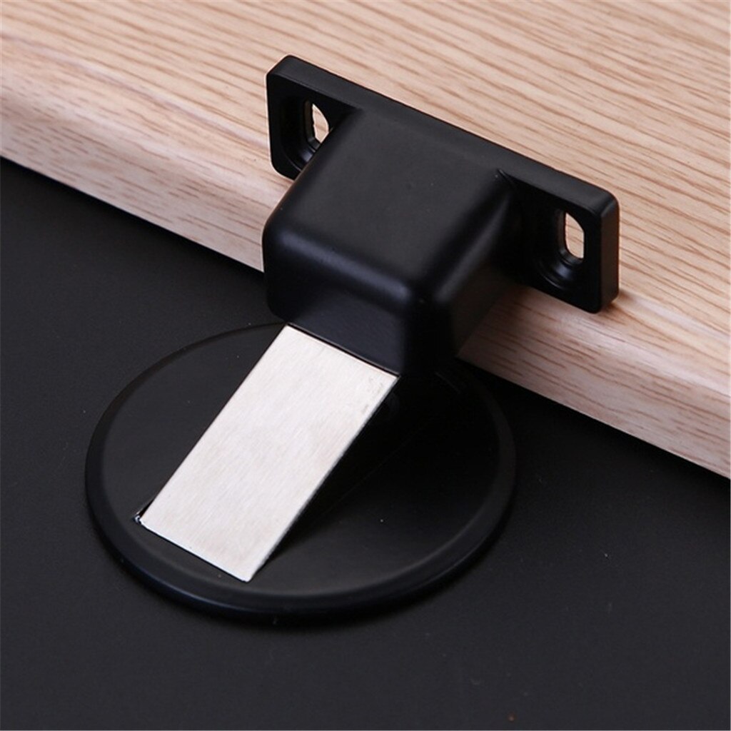 1pc Door Suction Device Suction Door Stops Stainless Steel Invisible Zinc Alloy Anti Collision Door Block Magnetic Door Stops