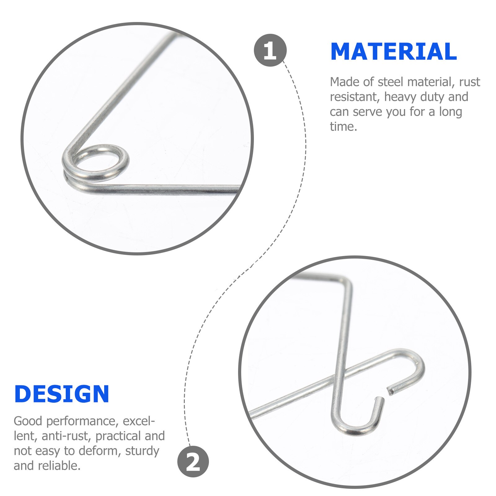 50pcs Ceiling Hook Clips Heavy Duty Durable Anti-rust Ceiling Hanger Ceiling Tile Hooks Ceiling Hook Clip