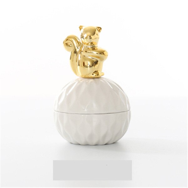 Nordic Ananas Lagerung Tank Aromatherapie Kerze Lagerung Container Keramik Glas Schmuckstück Boxen Candy Jar Home Dekoration Handwerk: E1