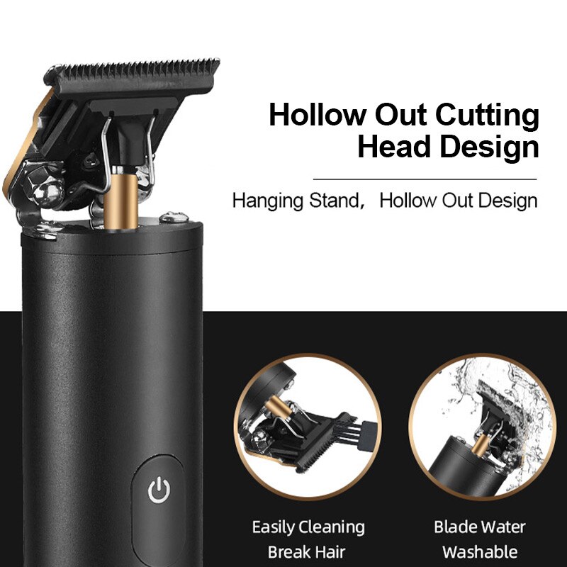 Men Hair Cutting Machine Beard Trimmer Barber Hair Cut Electric Hair Clipper Rechargeable Shaver