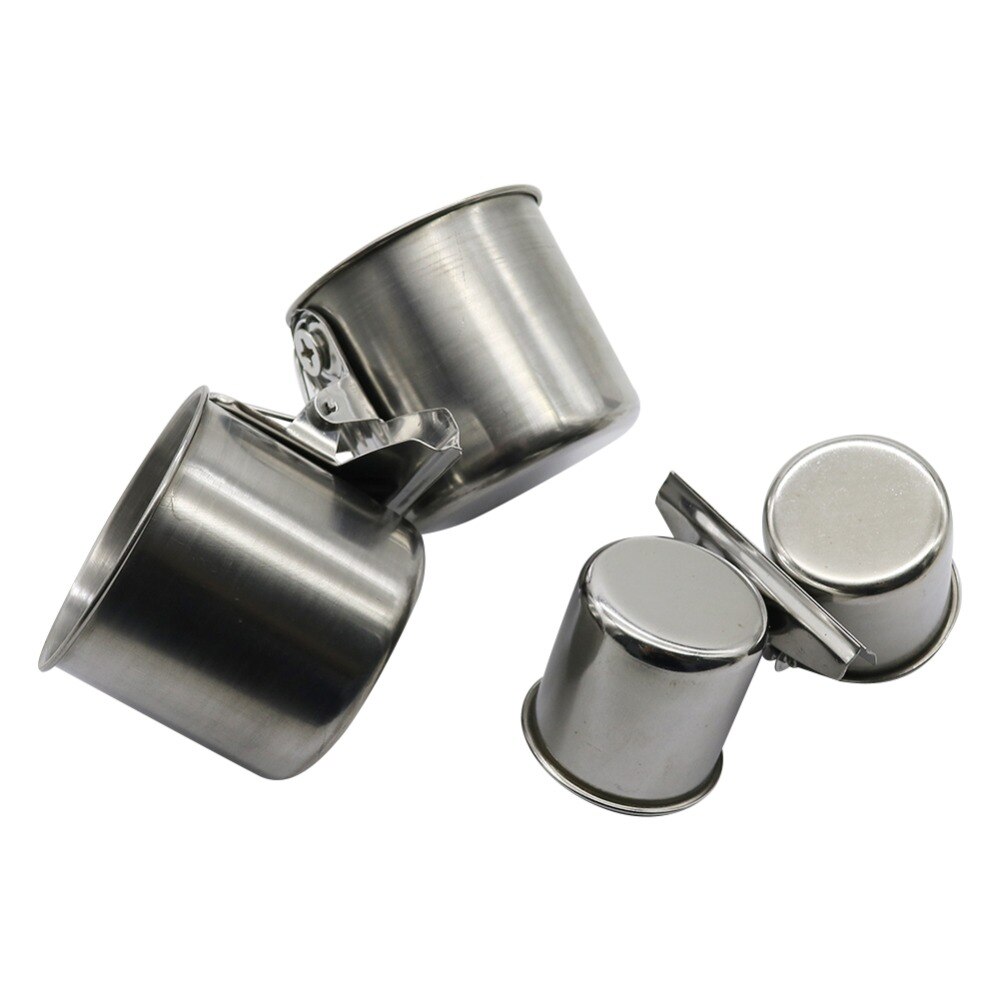 Comedero de acero inoxidable para aves, cuenco de agua para aves, soporte para jaula de loros, suministros para alimentación de aves, taza colgante para palomas, 1 ud.