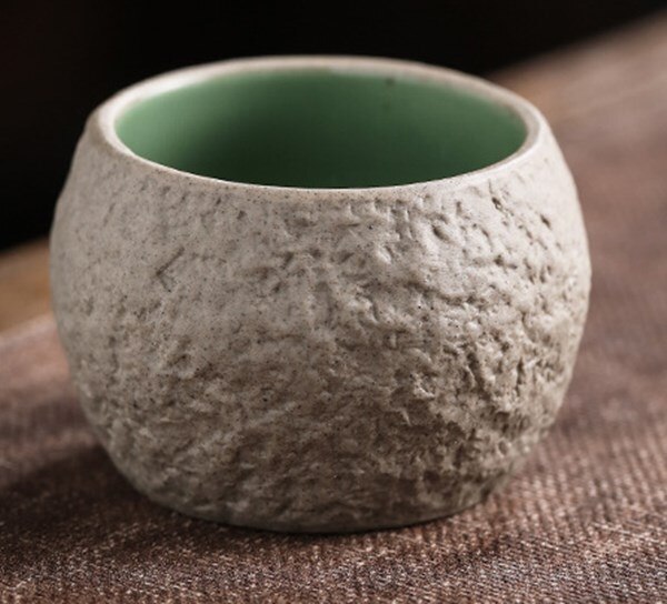 Vintage te skål japansk grov keramik tekop retro keramisk kontor mester kop til puer: B
