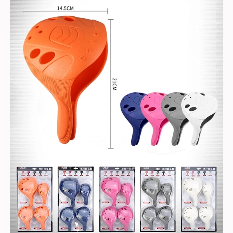 PGM nakrycie głowy do gry w golfa 4 sztuk/zestaw 1/3/5/UT pełny zestaw słupów drewnianych wodoodporny materiał o wysokiej elastyczności łatwy w użyciu oszczędność miejsca GT025