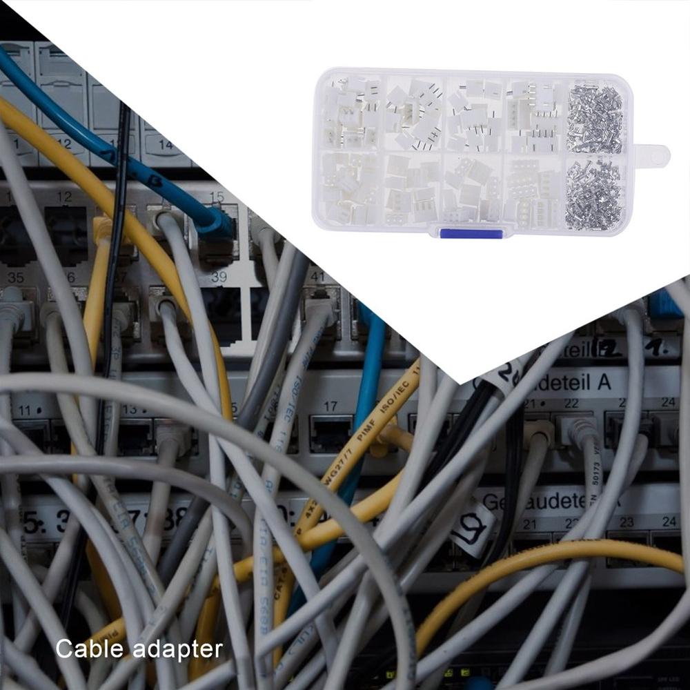250/230pcs 2.54mm XH2.54 2p 3p 4 pin Connector plug + straight needle + terminal socket Header wire Adaptor