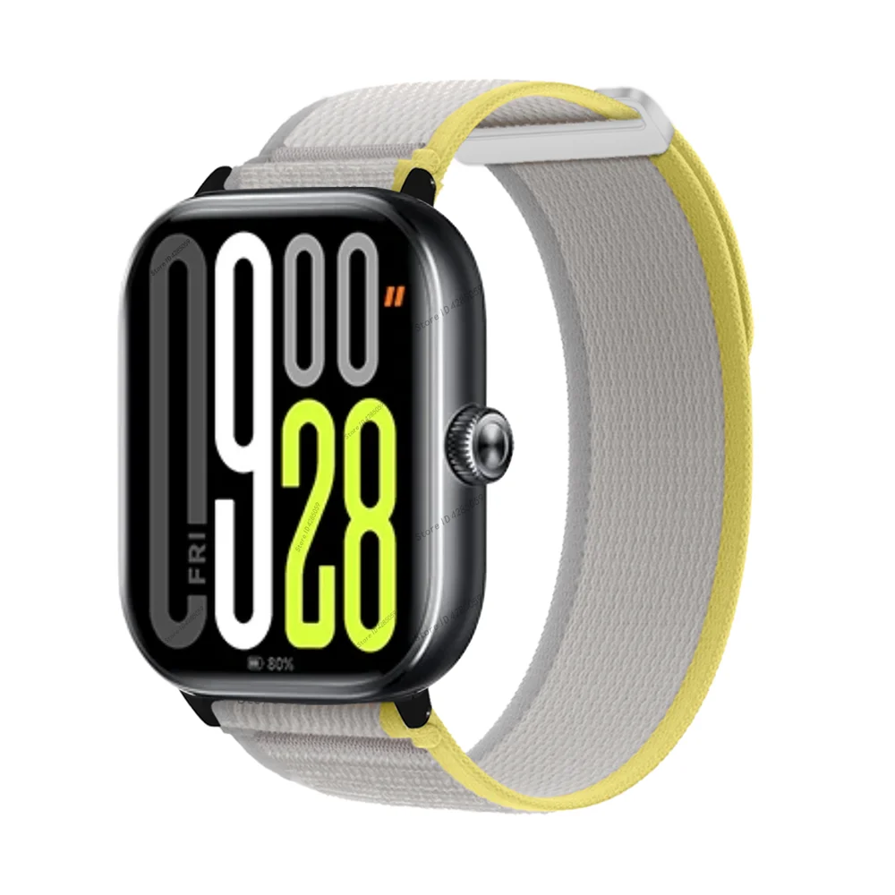 Nylon Loop Strap For Xiaomi Redmi Watch 5 Watch 4 Wristband Sport Breathable Bracelet For Mi band 9 Pro/8 Pro band Accessories: XXXL / 橄榄绿