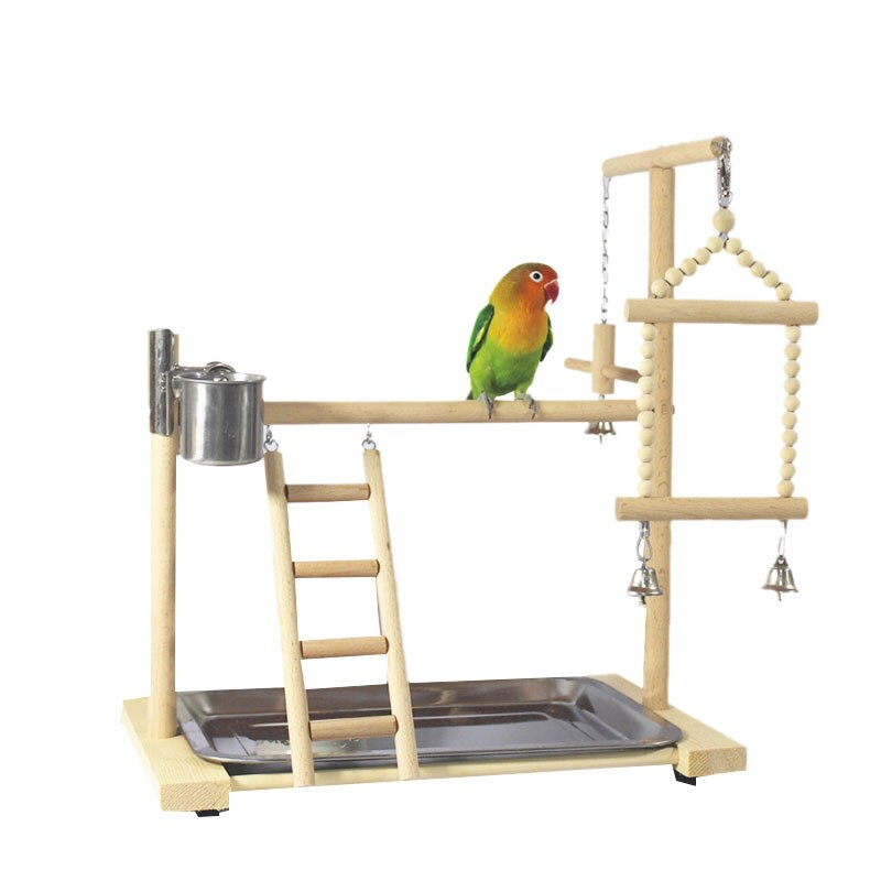 Vogel Papegaai Speelgoed Schommel Hangend, 18 Stuks Vogelkooi Accessoires Speelgoed Zitstok Ladder Kauwspeelgoed Hangmat voor Parkieten, Valkparkieten, Dwergpapegaaien, Conures, Grasparkiet, Ara's