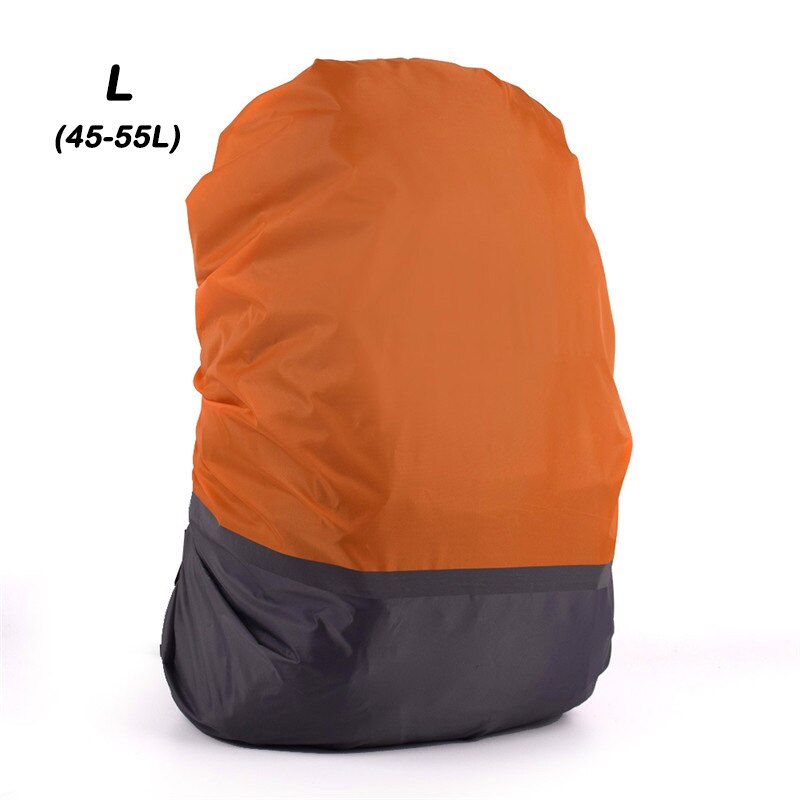 Waterproof Bag Cover 30L to 55L Polyester Milticolor with Reflective Strip Backpack Dust Rain Cover For Camping Hiking Climbing: Red