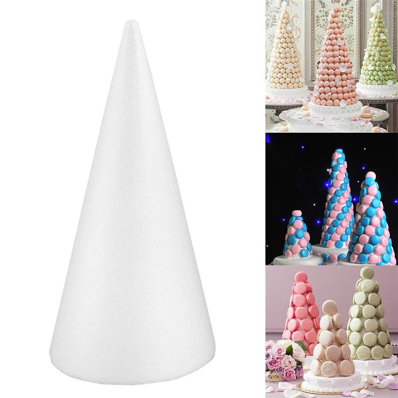 Foam Cone DIY Blank Modelling Styrofoam Christmas Tree Cone Craft Cone For Kids Manual DIY Accessories