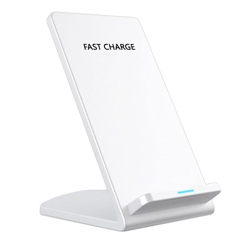 15W Qi caricabatterie Wireless caricabatterie portatile a ricarica rapida supporto per cellulare supporto per caricabatterie per telefono cellulare Standard Qi: White