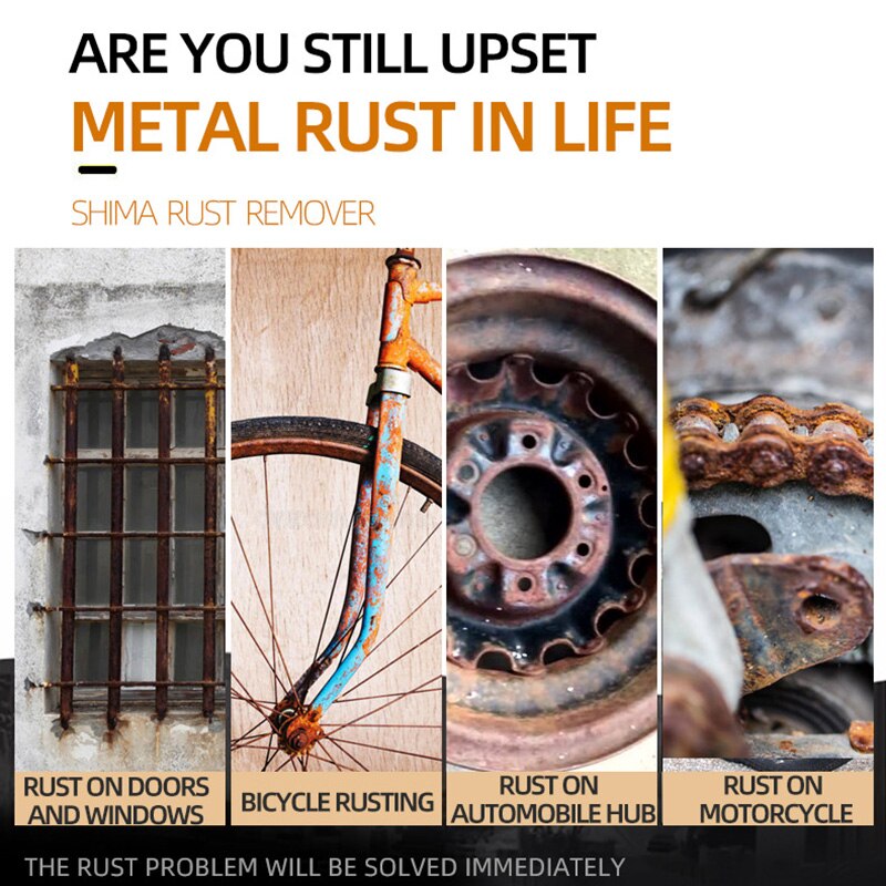 Universal Rust Removal Spray 80ml Rinse-free Safely Removes Rust WXV