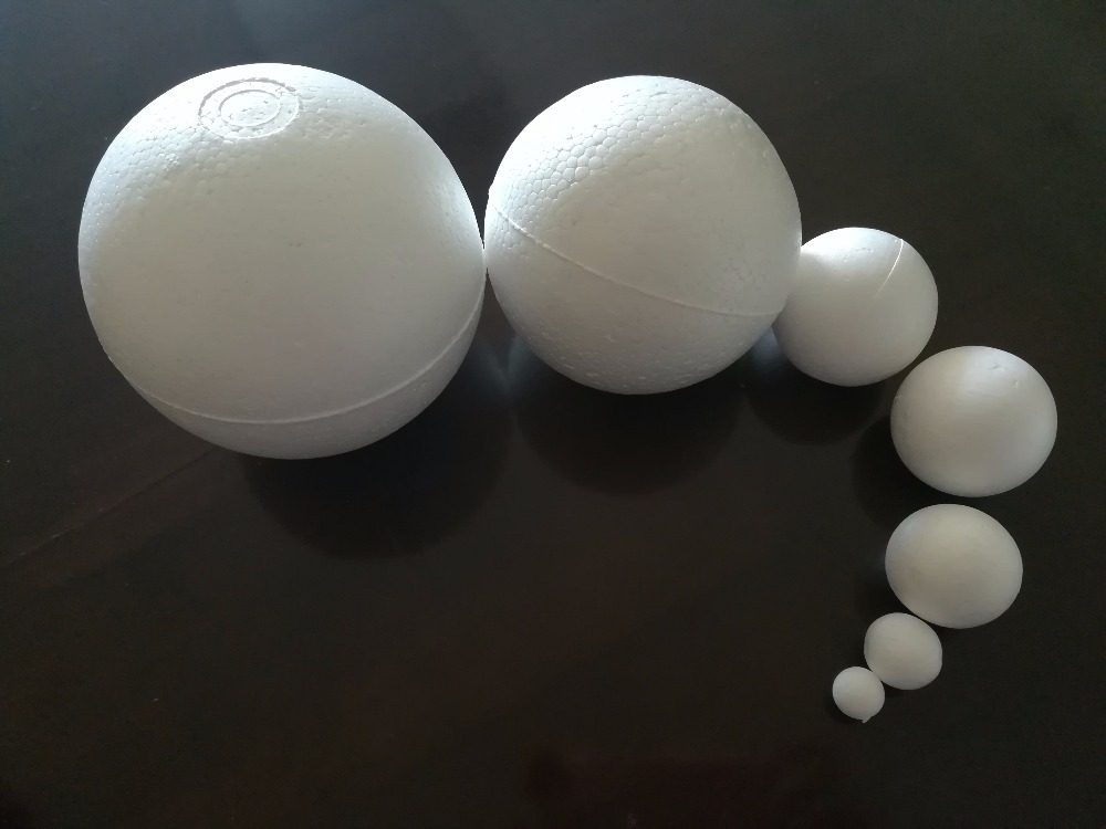 3cm 180pcs 1.18 inch White Modelling Polystyrene Styrofoam Foam Balls Craft Decoration Supplies Decorative Ball