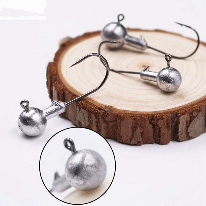 OBSESSION Lead Jig Head 10pcs bag 5pcs bag Fishing Tackle jig hook 1.5g 2.5g 3.5g 5g 7g 10g 14g 20g Fishing Hook Soft Lure High
