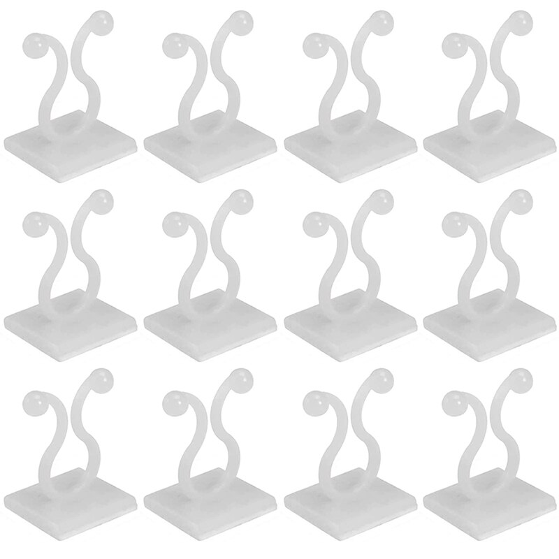 Lot De 100 Clips De Support De Plantes Auto-adhésifs - Fixation Murale Pour Plantes Grimpantes Et Câbles