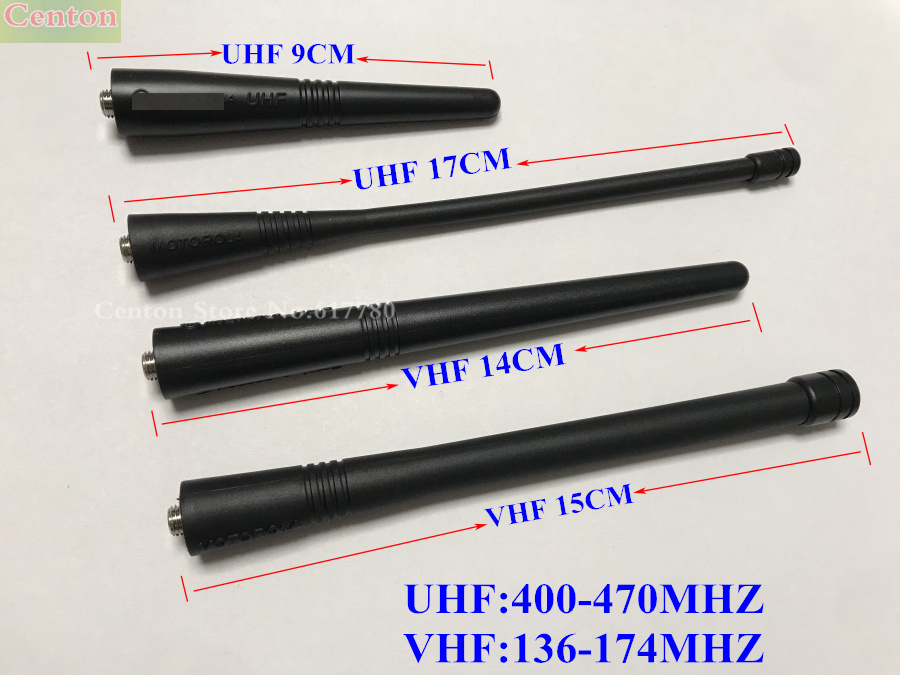 VHF 136-174MHZ rubber whip antenna UHF 400-470MHZ for motorola gp300 gp88,gp88s,gp68,gp328,gp3188,gp338,gp340 etc walkie talkie