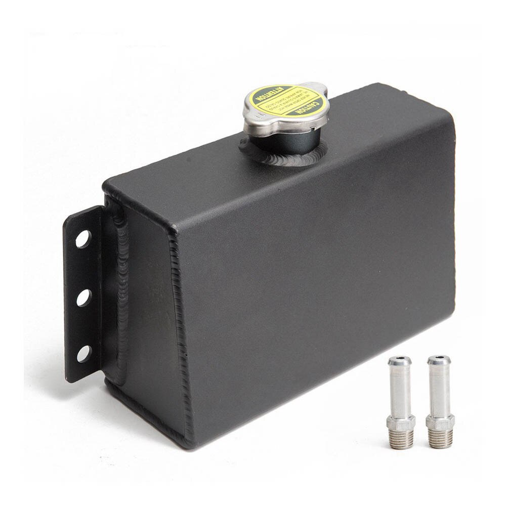 Aluminium Universele Koelvloeistof Expansie Vul Tank Overloop Reservoir Voor Honda Civic 240SX Wrx: RSTK49 BK