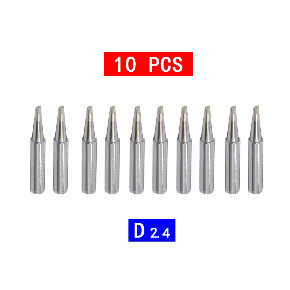 10pcs/lot Soldering Iron Tips Pure Copper 900M-T Soldering Iron Tip Lead-free Solder Tips Welding Head BGA Soldering Tools