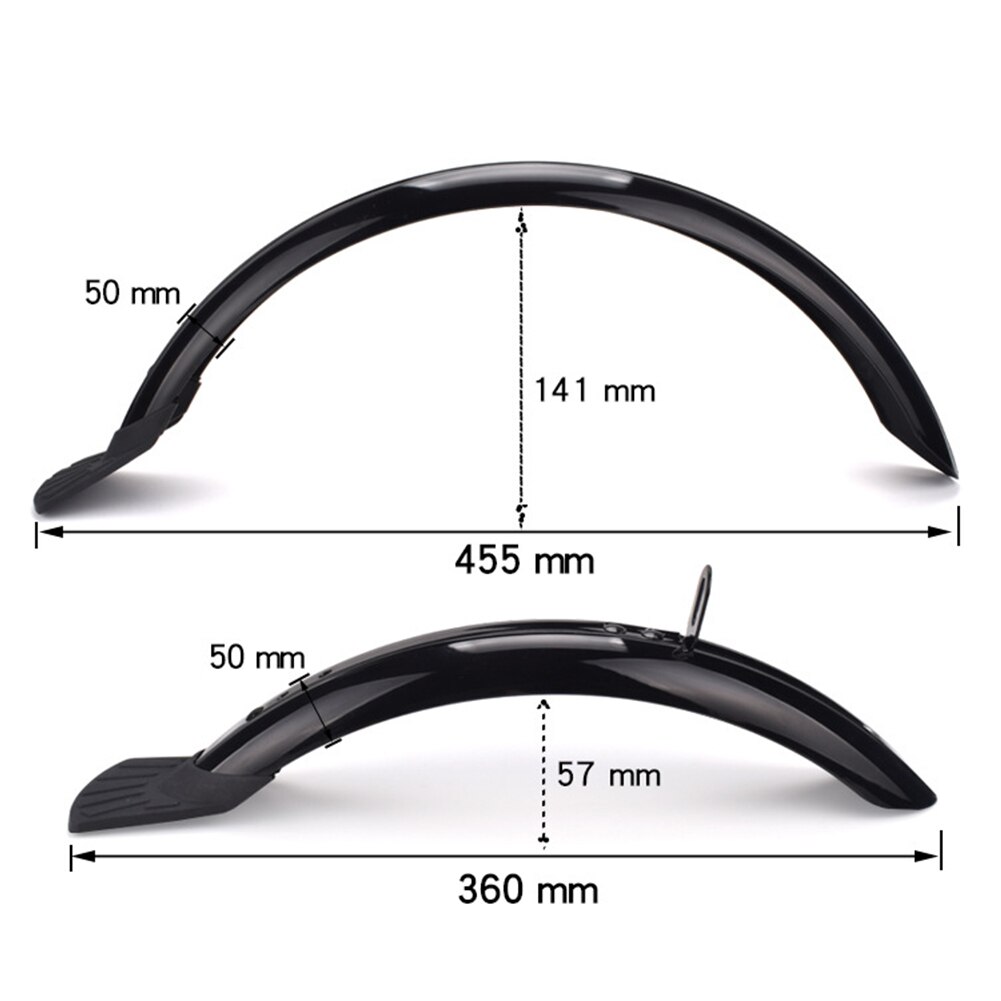 Garde-boue pliable pour roues de vélo 16 pouces, ailes de vtt, garde-boue avant et arrière, équipement d&#39;équitation, accessoire