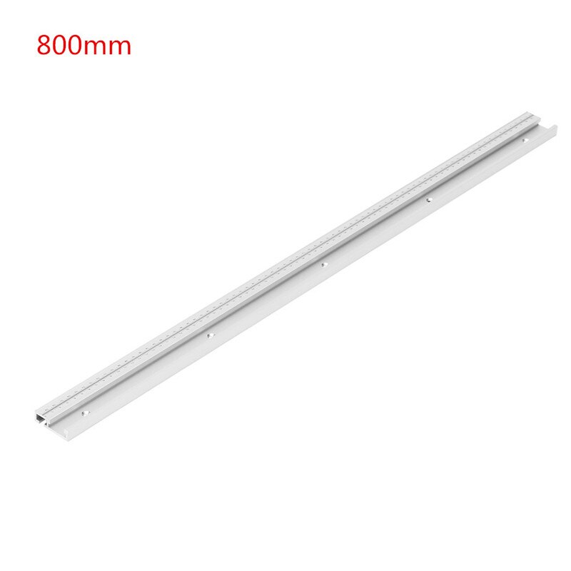 600/800/1000/1220mm Aluminum Alloy T-Track Woodworking T-slot Miter Track with Scale/Miter Track Stop Woodworking Tools