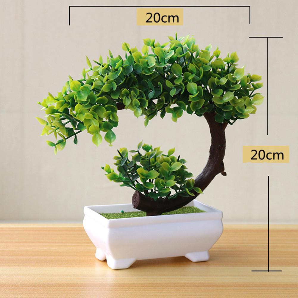 Kunstig plante bonsai til hjemmet spisebord kontor dekoration: Ingen blomster