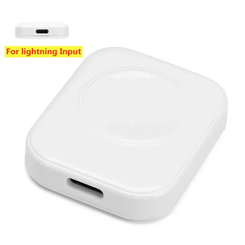 Hurtig magnetisk trådløs oplader til apple watch-serien 5 se iwatch 9 8 7 6 ultra dock-adapter type  c 8 -benet bærbar opladning: Hvid
