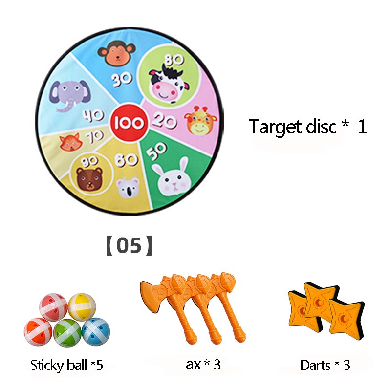 Cloth Dartboard Sets Kids Toys Safety Sticky Ball Target Darts Toy Children's Target Toy Safety Game Children Dart Toys: 15