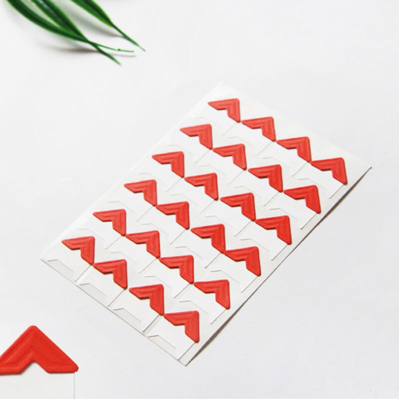 Cadre de décoration Vintage pour bricolage 24 pièces/lot | Autocollants papier populaires pour coin, Scrapbooking pour album Photo, offre spéciale: Big red