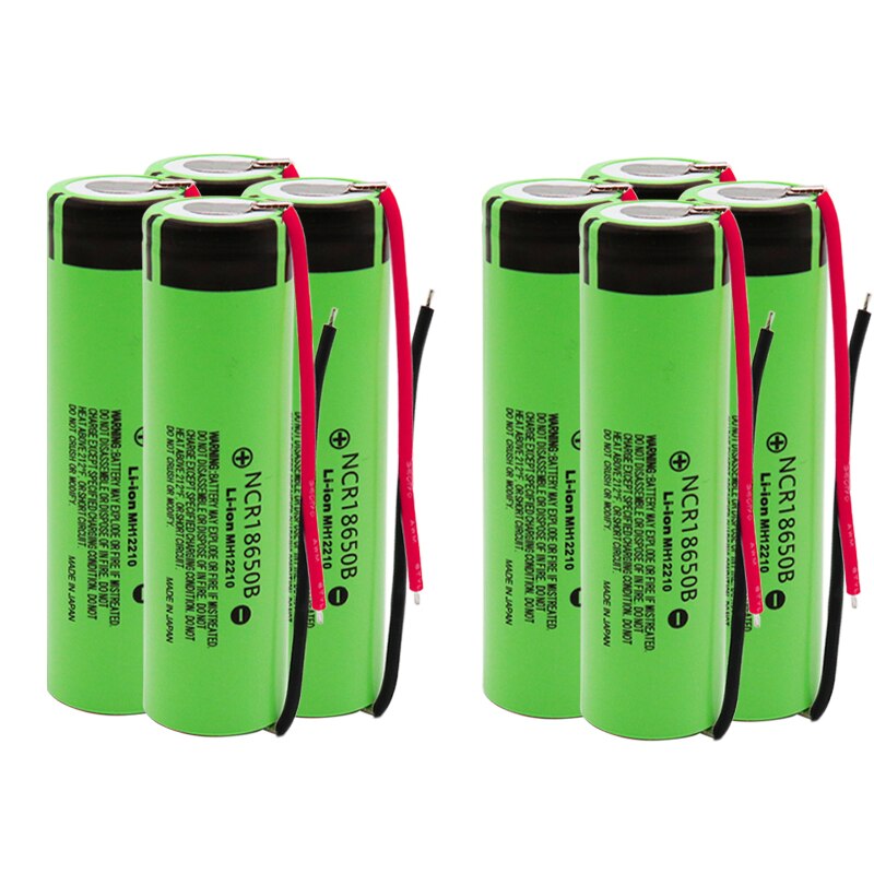 100% Original NCR18650B 3.7 v 3400mah 18650 Lithium Rechargeable Battery For Flashlight batteries wish diy wire