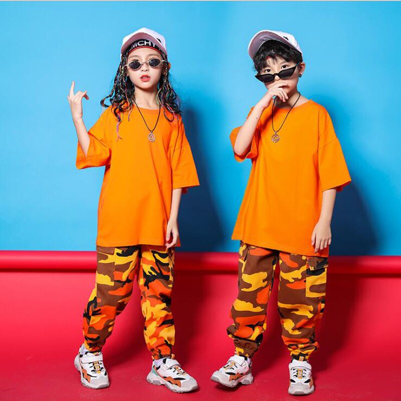Dla dzieci bluza z kapturem w stylu hip hop odzież dziewczyny chłopcy Tshirt topy spodnie do biegania Jazz kostium taneczny taniec ubrania sceniczne ubrania imprezowe garnitur strój
