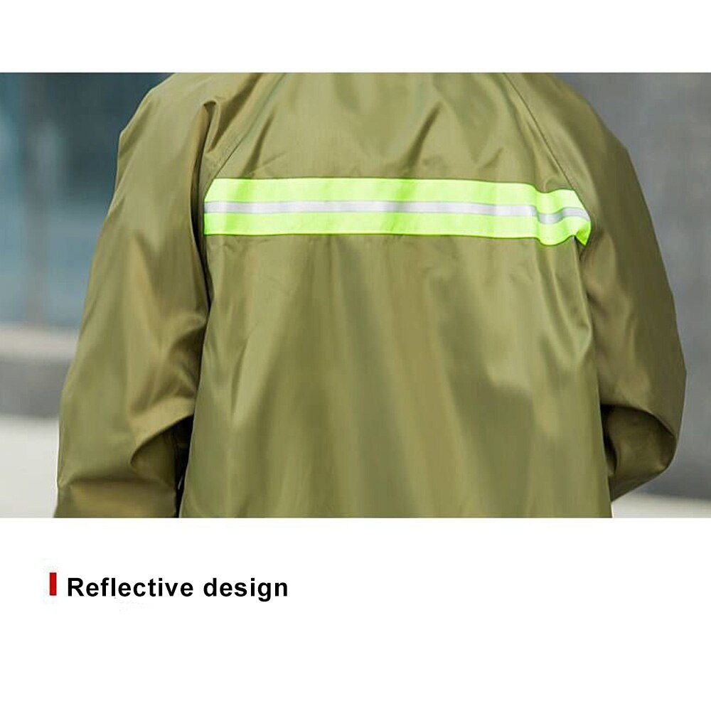 KoKoBin Canvas Long Adult Raincoat Safety Labor Protection Raincoat Thickened Big Brim Oxford Cloth Poncho For Men And Women